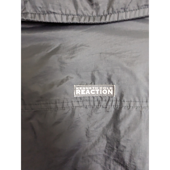 Kenneth Cole Reaction Womens Black Windbreaker Jacket Small Nylon Full Zip - Picture 16 of 16